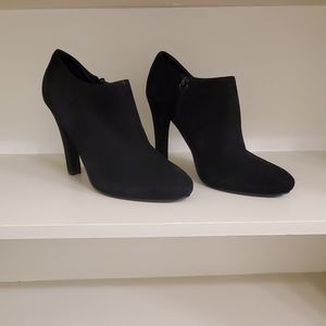 Suede high heel boots